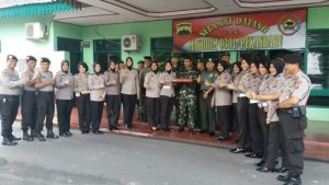 Polresta Pekanbaru Kunjungi Tiga Markas TNI Dalam Rangka Meriahkan HUT TNI-ke 72