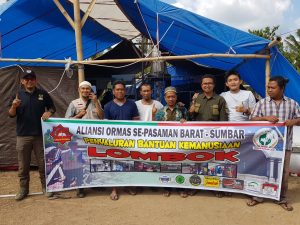 Warga Lombok Ucapkan Terima Kasih Atas Bantuan Masyarakat Pasbar