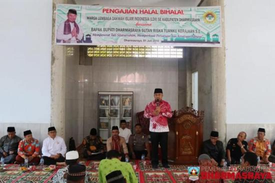 Saat Halal Bihalal Dengan Ldii Bupati Paparkan Pembangunan