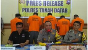 Polisi Gagalkan Peredaran Sabu di Tanah Datar