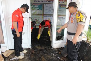 Gudang Logistik Pemilu di Pessel Terbakar, Polres Lakukan Penyelidikan Penyebab Kejadian
