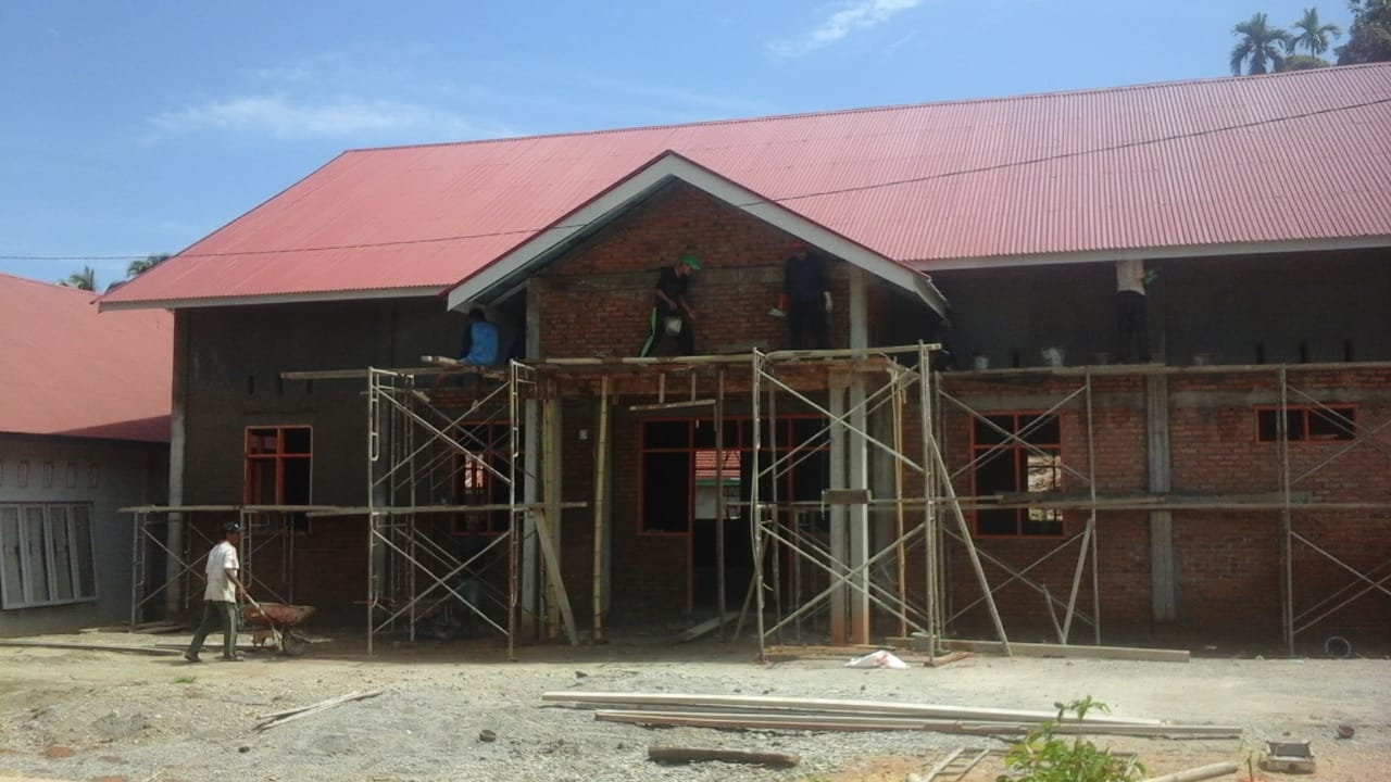 Pengerjaan Pembangunan Gedung PKBM Nagari Koto Taratak Suter