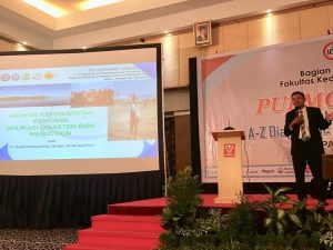 Seminar Bencana di Simposium Nasional Dokter Spesialis Paru di Pangeran Hotel Padang 29 Juni 2019