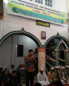 Wabup Atos Pratama, Hadiri Acara Tradisi Mengenang Hari Wafatnya Maulana Syekh Ibrahim Al-khalidi “Inyiak Surau Batu Kumpulan”