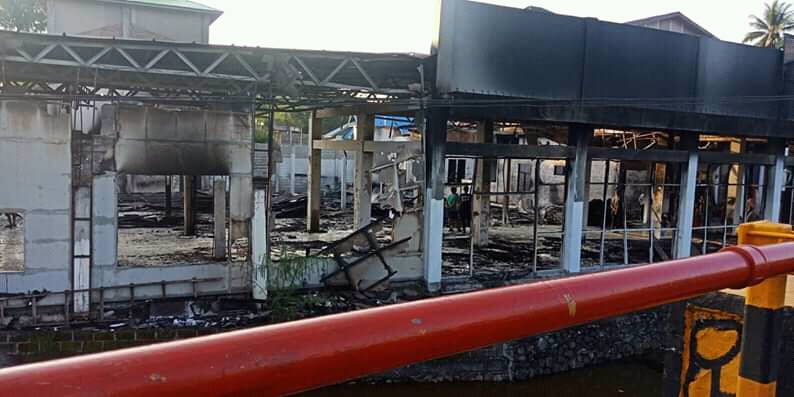 Kondisi Bangunan Tokoh Furniter Setalah Api di Padamkan