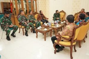 Brigjen TNI Arief Gajah Mada Terima Kunjungan Pimpinan Dan Staf TV RI