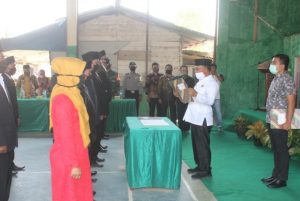 Anggota Bamus Kapa Dilantik Oleh Bupati Pasbar H.Yulianto sebanyak 9 Orang