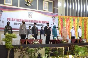 Ketua DPRD kabupaten Dharmasraya Hadiri Pelantikan Wali Nagari Pemilahan Serentak Tahun 2021