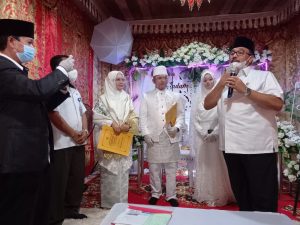 Bupati H.Benny Utama Dan KUA Lubuk Sikaping Launching Kartu Nikah Perdana