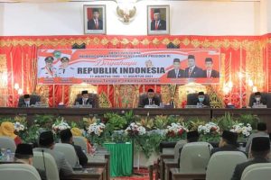 Bupati H. Benny Utama Hadiri Paripurna DPRD Pasaman Mendengar Pidato Kenegaraan Presiden RI