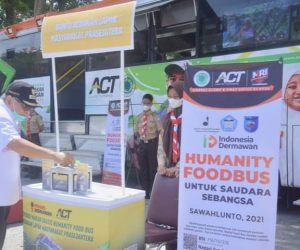 Dapur Berjalan ACT Singgah di Sawahlunto, Untuk Berikan Bantuan Makanan Bergizi.