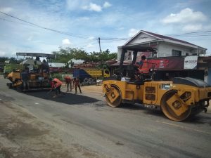 PPK 2.2 PJN II Usahakan Maksimal Pengerjaan Perbaikan Jalan Lintas Sumatera, Walaupun Terhambat Karena Faktor Cuaca