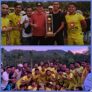 Wabup  Sabar. AS Tutup Turnamen Sepak Bola Air Abu Cup 2, Tim Kubo FC Berhasil Meraih Juara