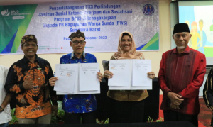 Gubernur Sumbar Puji Paguyuban Warga Sunda, Sosialisasikan Jaminan Sosial Ketenagakerjaan