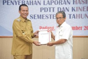 Wali Kota Pariaman Terima Laporan Hasil Pemeriksaan PDTT dari BPK RI Perwakilan Sumbar