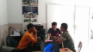 Serda Aprinol Laksanakan Komsos dengan Developer Property di Kelurahan Simpang Haru