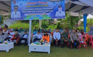 Sertu Riky Bakri Hadiri Pencanangan Gerakan Penanaman 1000 Pohon Pinang dan Pelepasan Bibit Ikan di Sungai Air Camar