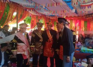 ketua KAN Air Haji Abdul Hakim Sutan Rajo Mudo resmikan acara Adat di kaum suku Panai Lundang