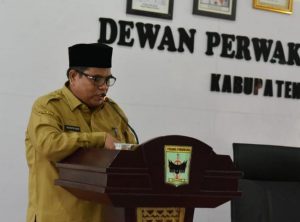 Bupati Padang Pariaman Suhatri Bur Sampaikan Jawaban Atas Pandangan Umum Fraksi terhadap Laporan Pertanggungjawaban Pelaksanaan APBD Tahun 2022