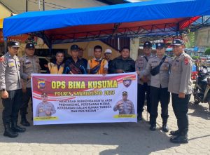 Polres Sawahlunto, Sosialisasikan Operasi Bina Kusuma Singgalang 2023 Kepada Kelompok Ojek