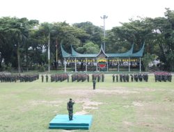 Babinsa Koramil 02/Padang Timur Ikut Apel Gelar Kesiapan Pengamanan Pemilu Tahun 2024
