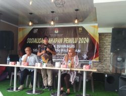 KPU Pasaman Gelar Sosialisasi Tahapan Pemilu 2024 Dengan Awak Media