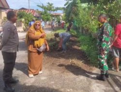 Antisipasi Banjir di Musim Hujan, Babinsa Kubu Marapalam Komsos dengan Warga Binaan