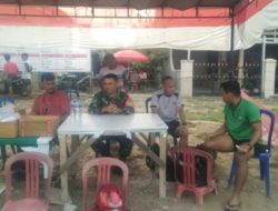 Babinsa Sawahan Timur Laksanakan Pengamanan Turnamen Sepakbola Antar Kelurahan se Kota Padang