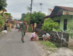 Babinsa Kubu Marapalam Monitor Pelaksanaan Padang Bergoro yang di Canangkan oleh Wali Kota Padang
