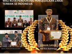 Raih Baznas Award 2024, Erman Safar Wali Kota Pendukung Pengelolaan Zakat Terbaik se Indonesia