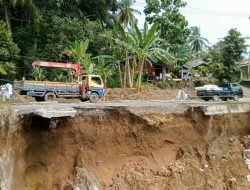 Jalan Provinsi Lubuk Basung via Sungai Geringging Terancam Putus, Gubernur Harus Bertindak Cepat