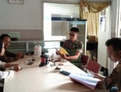 Komsos dengan Mahasiswi Teknik Sipil, Babinsa Simpang Haru : Banyaklah Bertanya Tentang Teknik