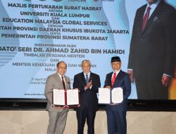 Pemprov Sumbar Teken Letter of Intent dengan UniKL dan EMGS. Dorong Pendidikan Vokasi Islami Bertaraf Internasional