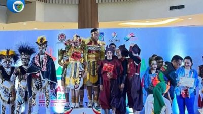 Tim Senam Kreasi Pesisir Selatan Raih Podium Ketiga di FORNAS VIII NTB