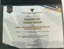 Tanah Datar Kembali Ukir Prestasi Nasional: Ketahanan Ekonomi Teruji di Tengah Tekanan Bencana