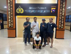 Grebek Warung Transaksi, Polres Pessel Amankan Pemuda 19 Tahun Bawa 5 Paket Ganja