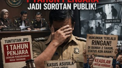Tuntutan 1 Tahun Penjara “Camat CCTV” Dinilai Terlalu Ringan, Kejaksaan Padang Panjang Disorot