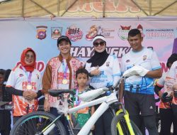 Masyarakat Ramaikan Women Run Polres Dharmasraya