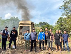 Polres Solok Bersama Tim Gabungan Tertibkan Aktivitas Tambang Emas Ilegal di Nagari Supayang