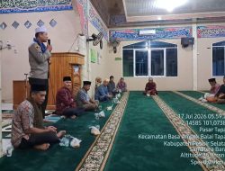 Sholat Subuh bersama, Polsek BAB Tapan IPTU Usman Kamal: ini pesannya pada warga